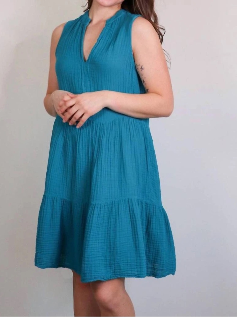 Michael Stars Daisy Sleeveless Gauze Dress